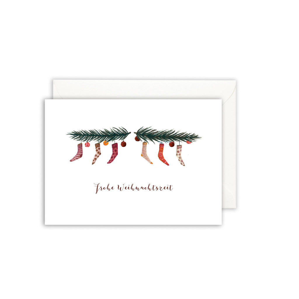 GRUSSKARTE - WEIHNACHTSSOCKEN