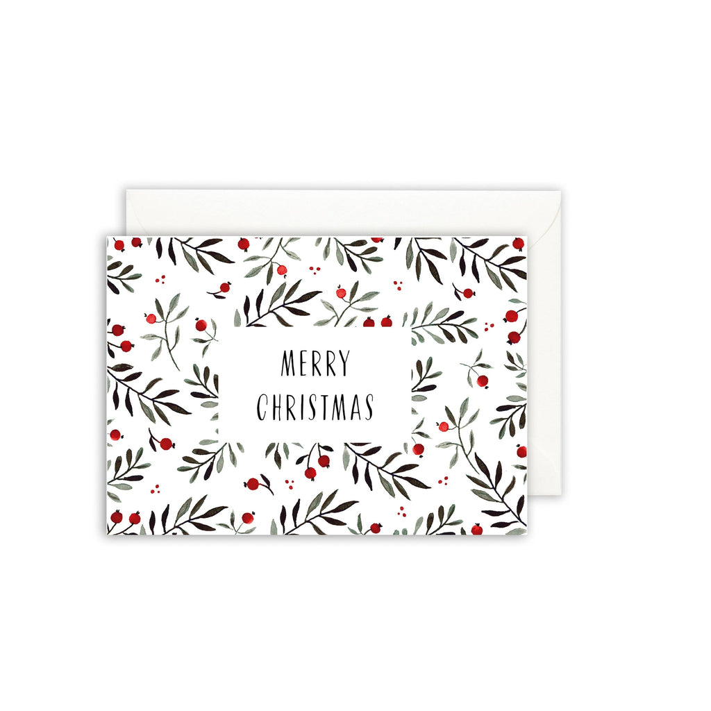 GRUSSKARTE - MERRY CHRISTMAS I PATTERN