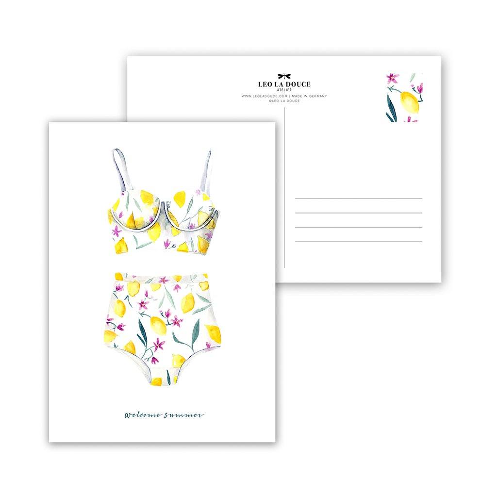 POSTKARTE - WELCOME SUMMER