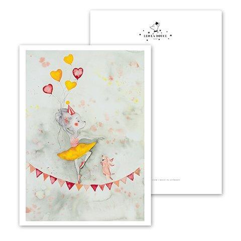 POSTKARTE - MISS BALLERINA