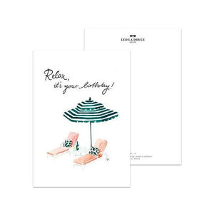 POSTKARTE - RELAX IT´S YOUR BIRTHDAY