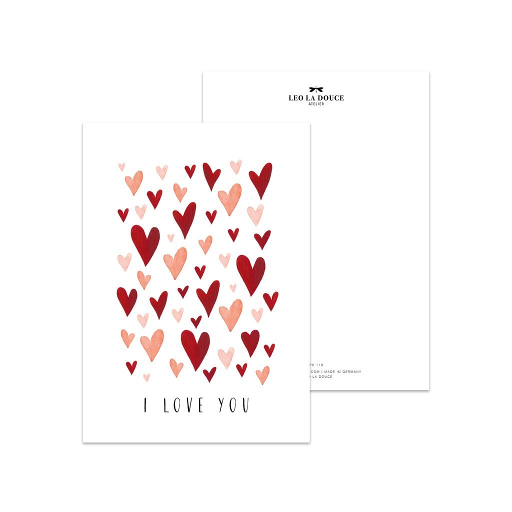 POSTKARTE - I LOVE YOU