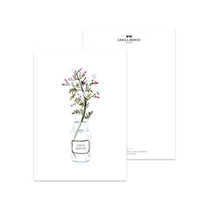 POSTKARTE - VIELE GRÜSSE - APOTHEKERGLAS