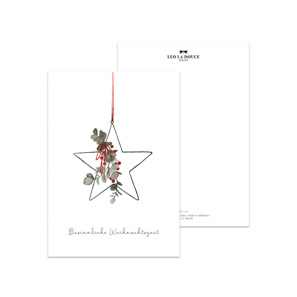 POSTKARTE - WEIHNACHTSSTERN