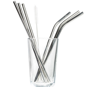STROHHALM SET METALL
