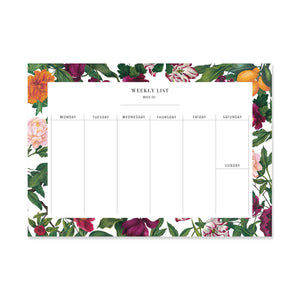 WEEKLY PLANNER – THE ENGLISH GARDEN A5