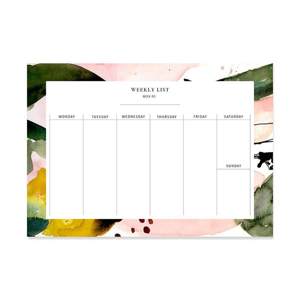 WEEKLY PLANNER – FLORAL COLOURS NO1 I A5