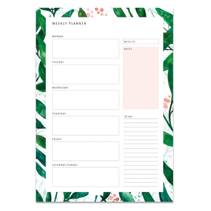 WEEKLY PLANNER – GREEN LEAVES