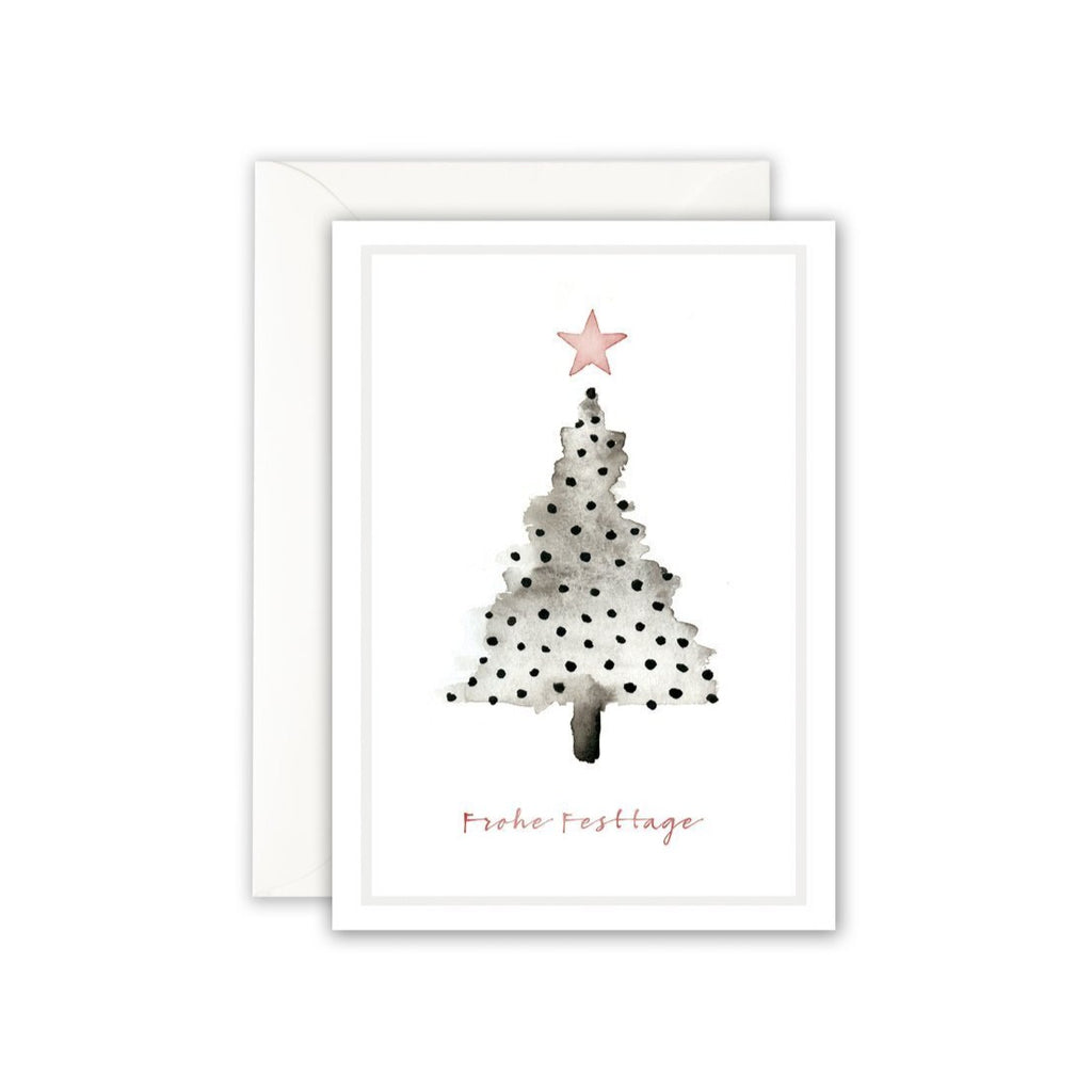 GRUSSKARTE - WEIHNACHTSBAUM DOTS