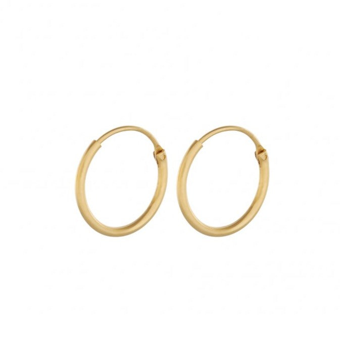 TINY PLAIN HOOPS