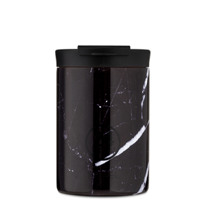 TRAVEL TUMBLER BLACK MARBLE