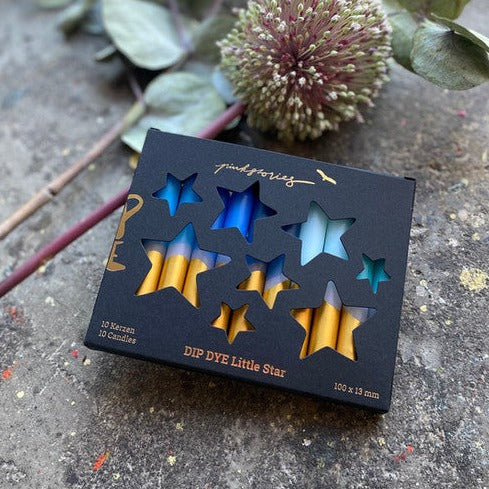 DIP DYE LITTLE STAR * Aqua Stars