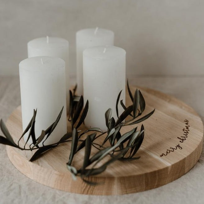 KERZENBRETT MERRY CHRISTMAS