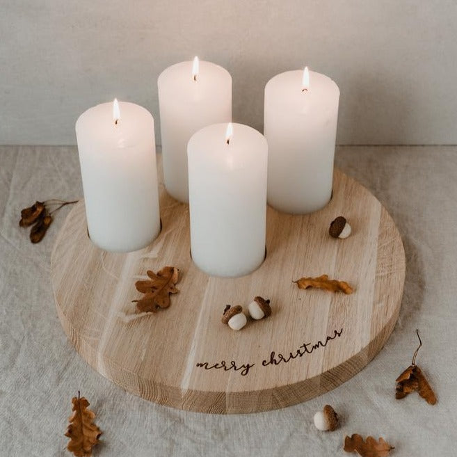 KERZENBRETT MERRY CHRISTMAS